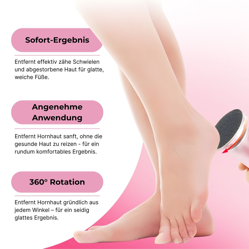 SkinFree™ - 2in1  Elektrischer Hornhautentferner & Nagelpolierer