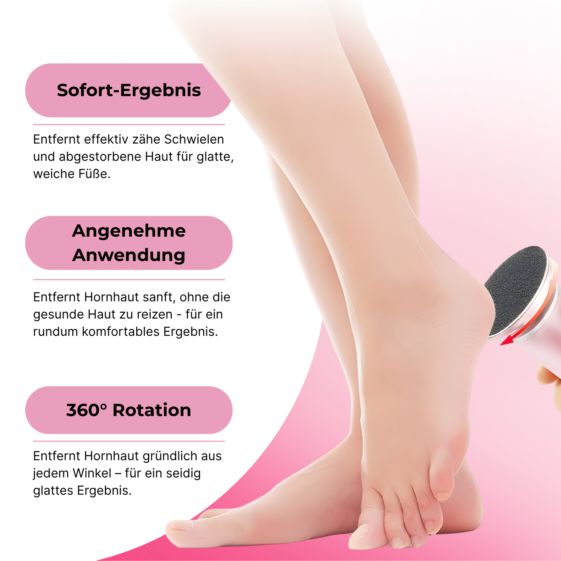 SkinFree™ elektrischer Hornhautentferner